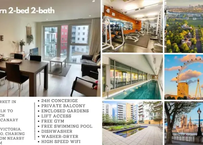 2Bed 2Bath -Pool, Balcony, Gym Lift
